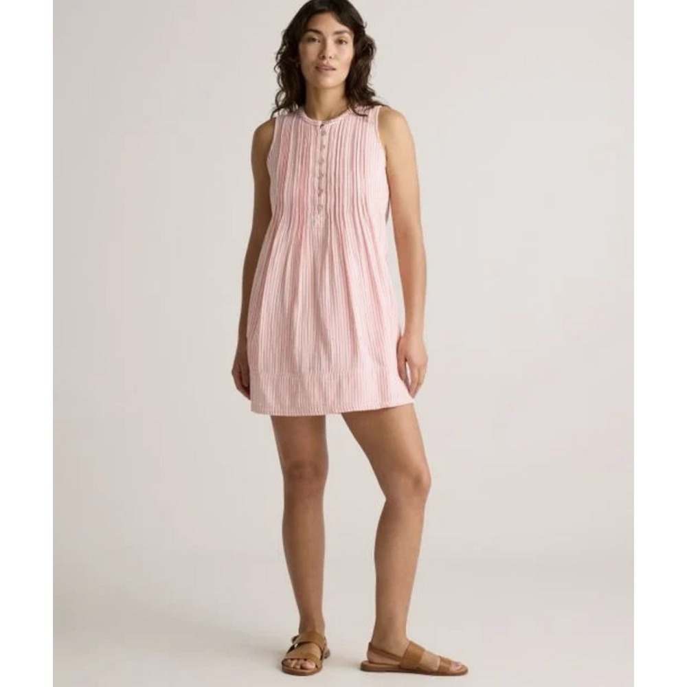Quince Pink Sleeveless Dress